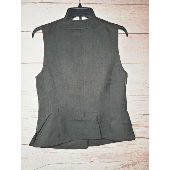 Cintas XS Women Hidden Button Polyester Black Suit Vest With 2 Pockets - Picture 12 of 12